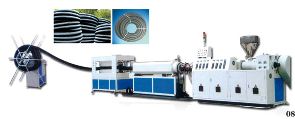 PE carbon spiral plastic pipe extrusion machine-Zhongkaida Plastic Machinery