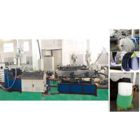 PP Single-wall Corrugated plastic pipe inserted into the carat tube extrusion machine-Zhongkaida