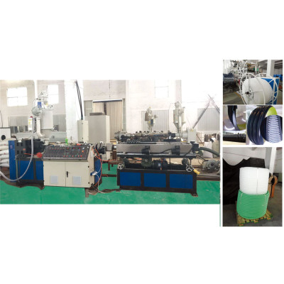 PP Single-wall Corrugated plastic pipe inserted into the carat tube extrusion machine-Zhongkaida