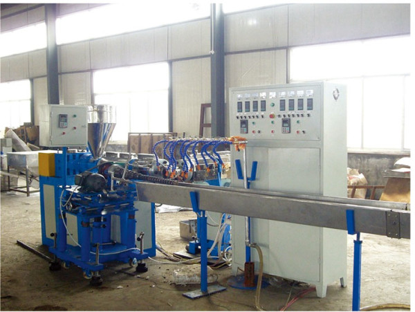 PVC plastic spiral rib reinforced pipe extrusion machine-Zhongkaida Plastic Machinery