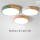Round ceiling lamp with wood . 20W/28W/36W/48W