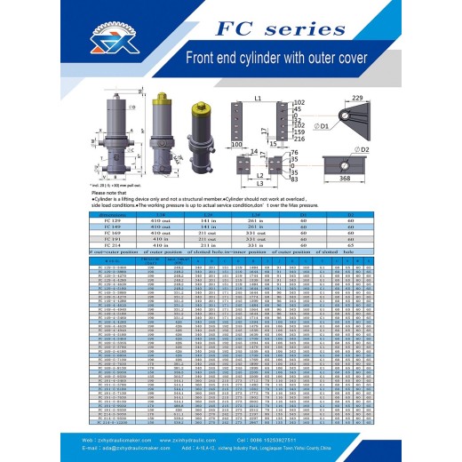 FC Type Telescopic cylinders