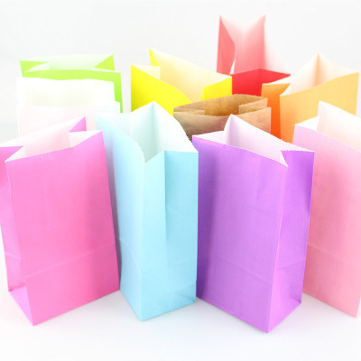 Colorful Kraft Food Paper Bag