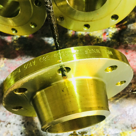 Yellow Painting of WN flanges