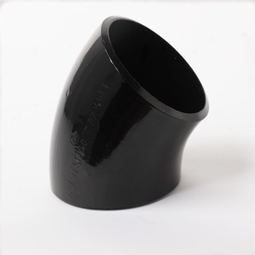45 degree black pipe Elbows in pipelines for oil and gas