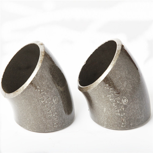 45 degree black pipe Elbows in pipelines for oil and gas
