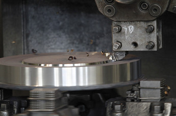 Machining the flange