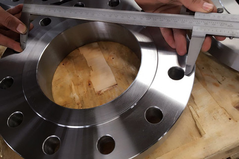 measuring the flange