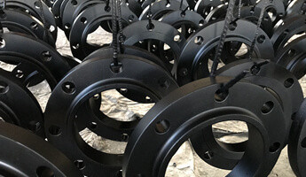 black painted flanges