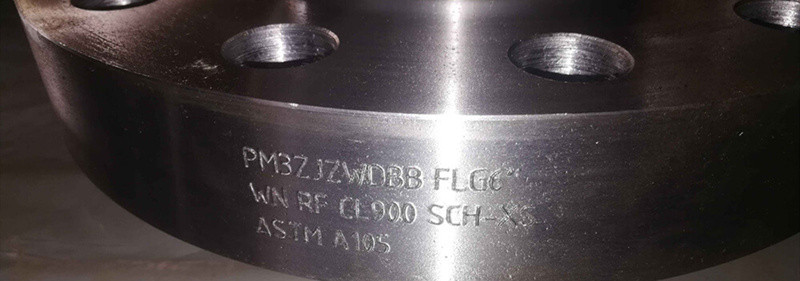 marks on A105 flanges