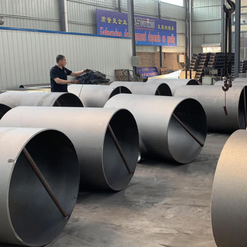 Customized 45 degree reducing  literal pipe Tees butt weld pipe fittings