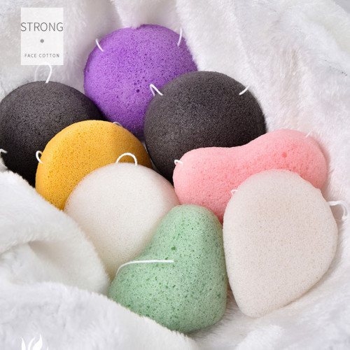 Skin Care Private Label Face Sponge 100% Facial Activated Natural Organic Konjac Sponge for All Skin Hypoallergenic Cleansing