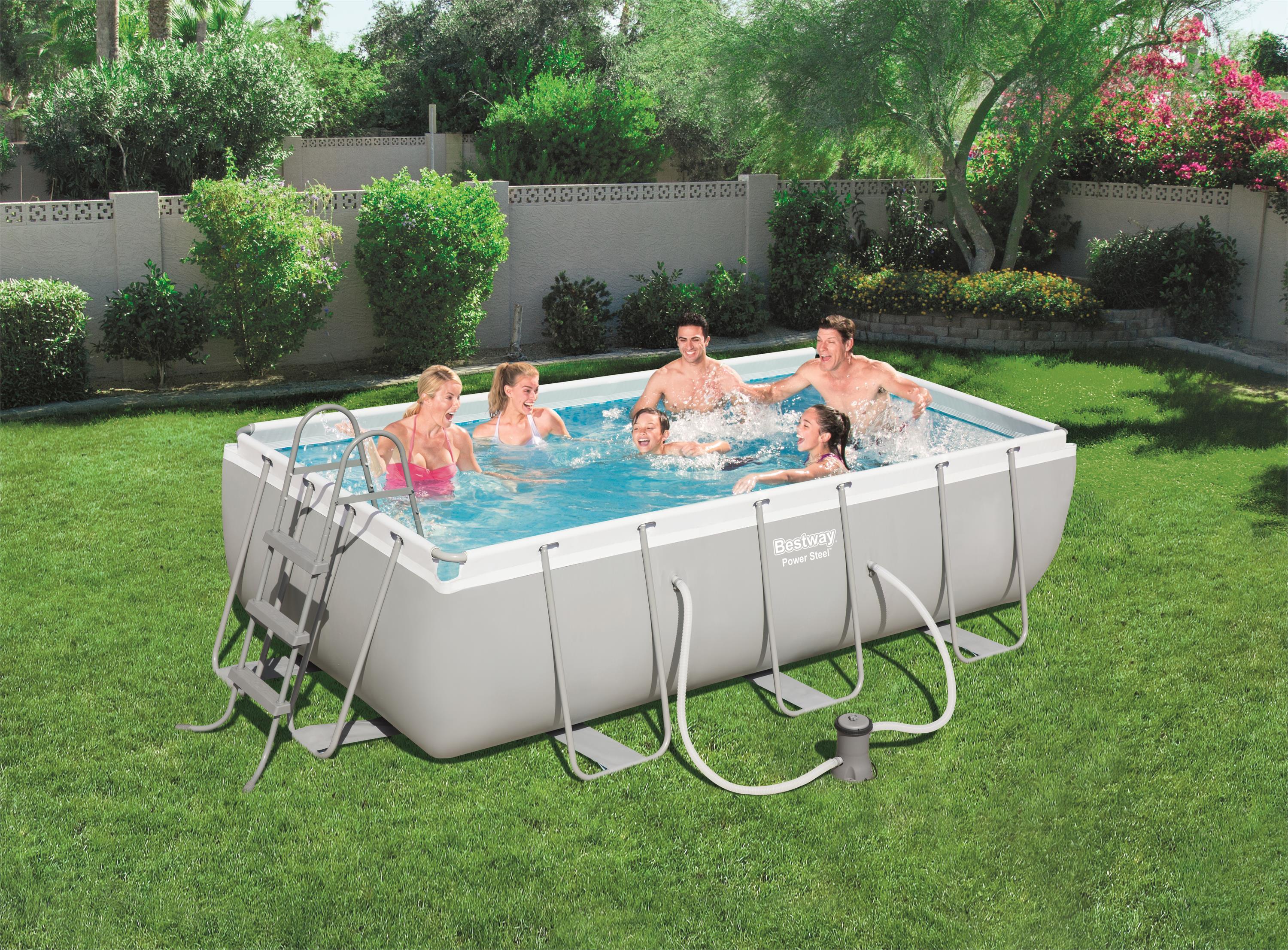 Rectangular bracket pool set