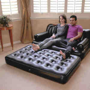 5-in-1 double sofa bed