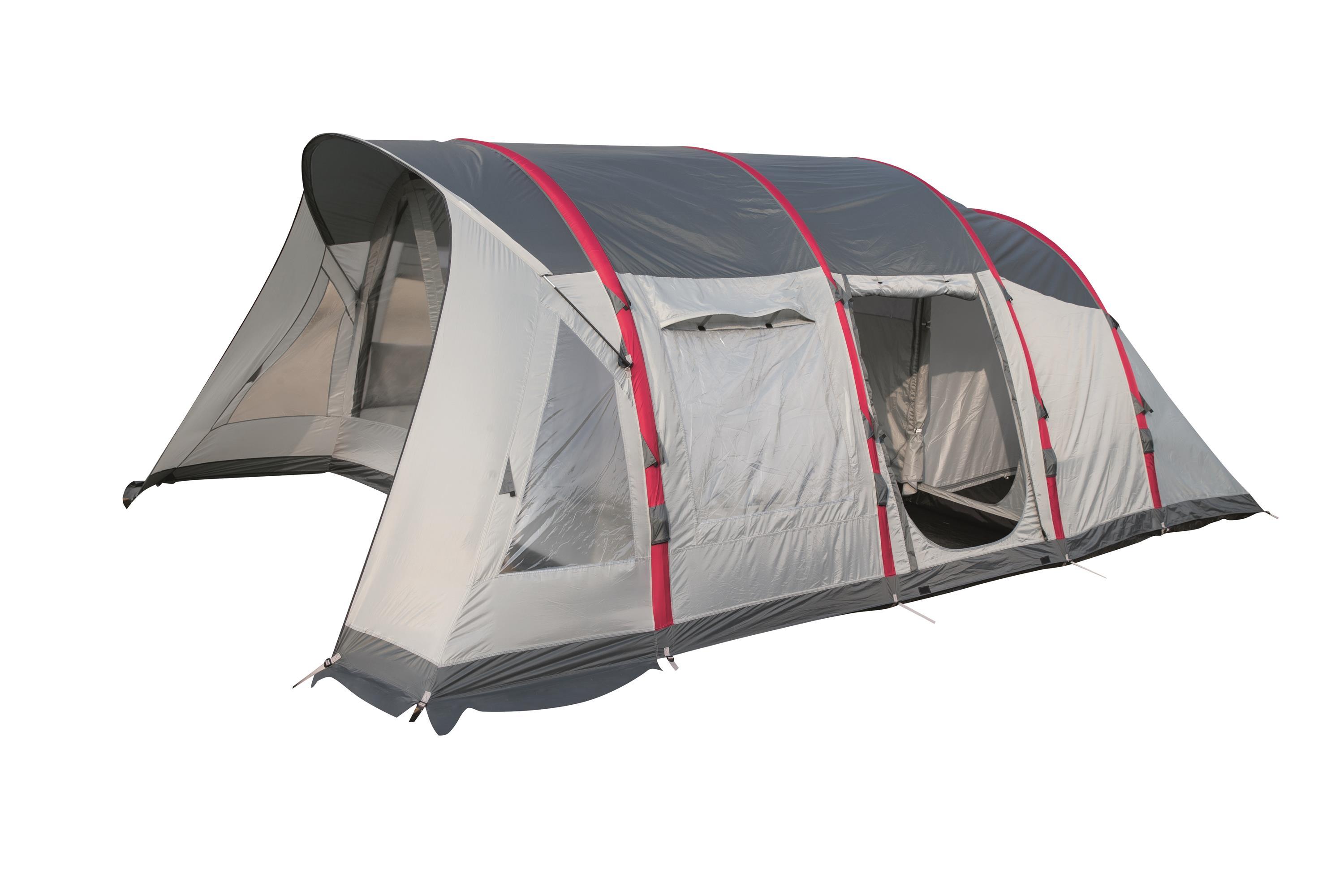 Six-person inflatable tent