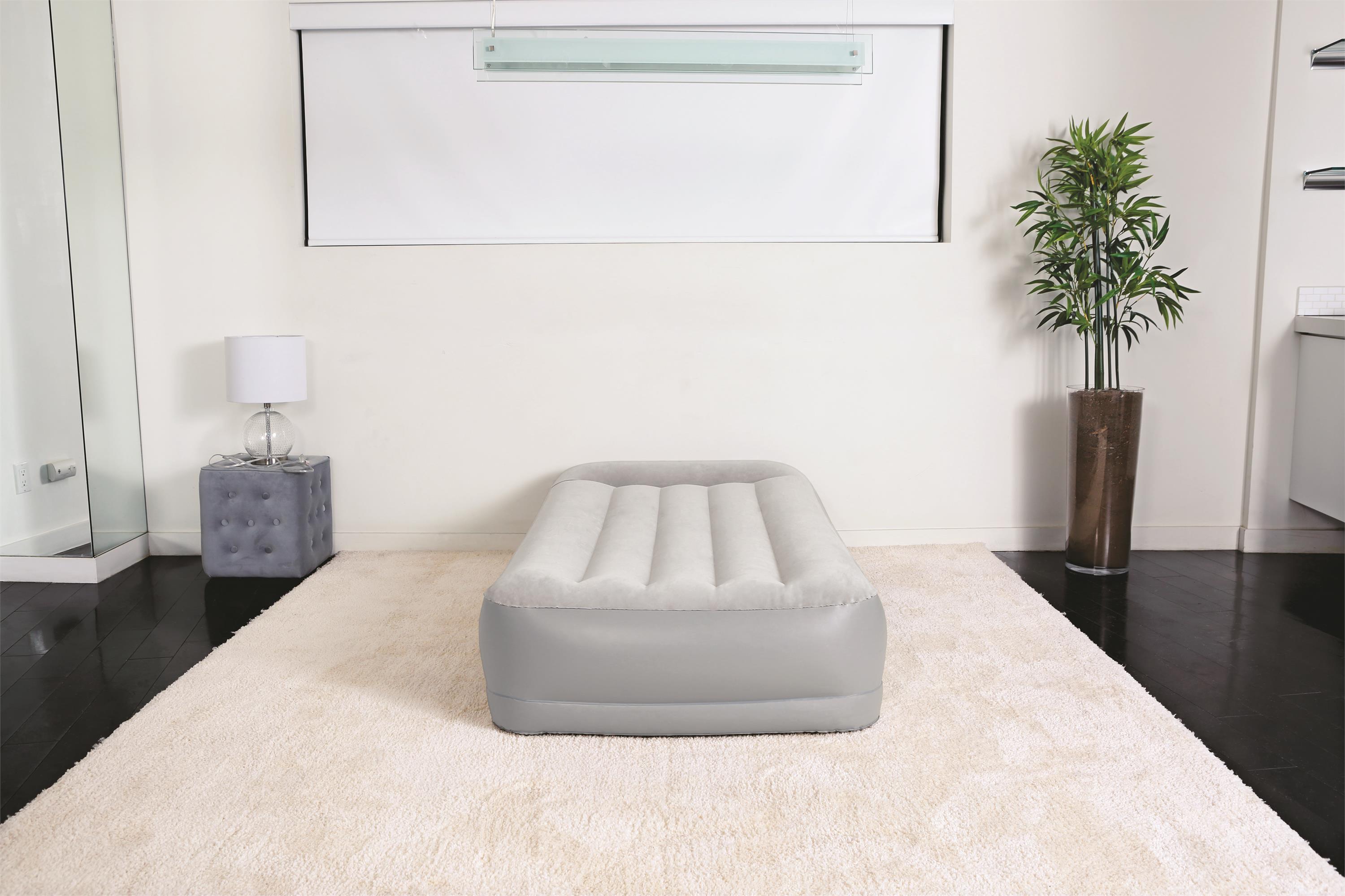 Single double flocking bed