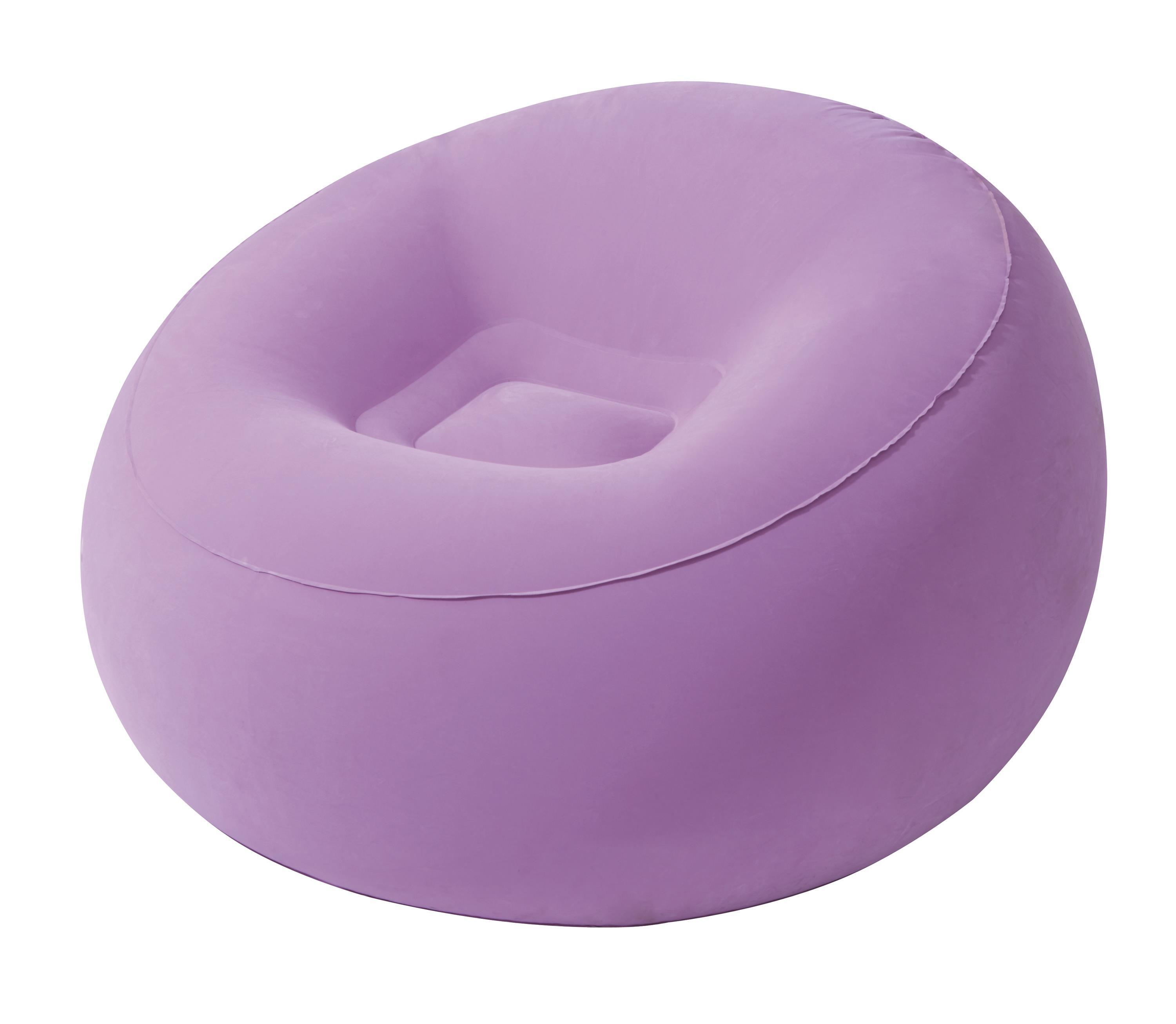 Round flocked sofa