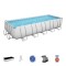 Power Steel Rectangular Pool Set 5611Z applicable for all ages