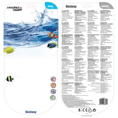 Hydro-Swim Lil' Flapper Snorkel Set 25039 for child ages 3+