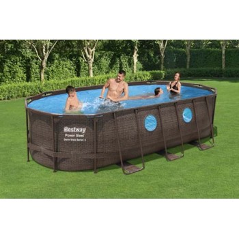 Power Steel Swim Vista Series Oval Pool Set 56716 applicable for all