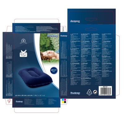 Hydro-Force Flocked Air Camp Pillow 67121 applicable for all