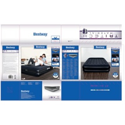 Bestway Tritech Airbed Queen Built-in AC pump 67403 applicable for all
