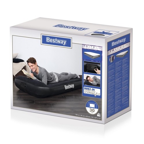 Bestway Tritech Airbed Twin Built-in AC pump 67556 applicable for all