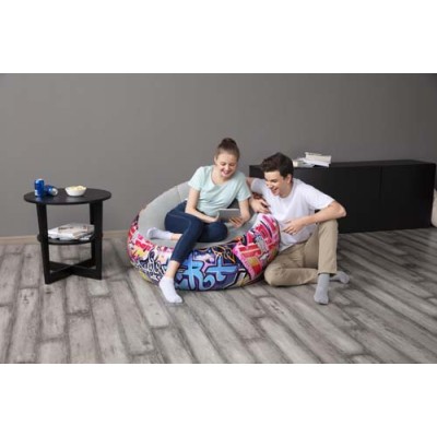 Bestway Inflate-A-Chair Graffiti Air Chair 75075 applicable for all