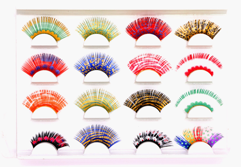 Exaggerated eyelashes