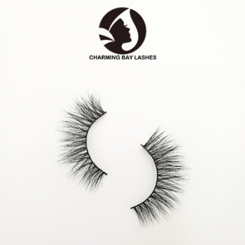 cruelty free custom false eyelashes  wispy with custom logo packaging