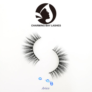 natural long strip false eyelashes wholesale with eyelash glue private label