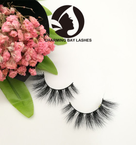 high quality private lable faux mink lashes clear band real 3d mink lashes