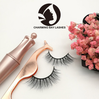 free shipping hand made fluffy mink fur false lashes wholesale