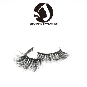 high quality faux mink lashes 3 d custom box with logo luxury lashes