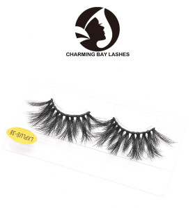 best quality 100% natural material 3d mink lashes 25mm cheap 3d mink eyelash factory