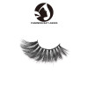 best selling 3d layered effect 100% real 25mm false 3d mink eyelashes strip false eyelashes for your beauty logo lashes