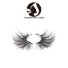 25mm lash strip 3d mink eyelash and custom package wholesale black 3d الفاخرة رموش المنك