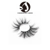 25mm lash strip 3d mink eyelash and custom package wholesale black 3d الفاخرة رموش المنك