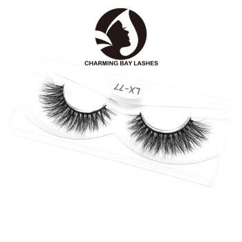 mink volume lashes thin band with packaging natural private label mink eye lashes
