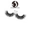 natural looking mink lashes with packaging box private label flat mink strip eye lashes
