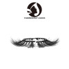 100% real single customized private label 3d real mink fur eyelash with packing box