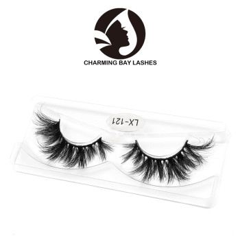 cruelty free dramatic 3d mink eyelashes clear band supplier round box create your own brand 3d mink eye lashes