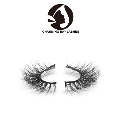 custom package 3d mink fur eyelashes strip lashes 3d mink layered eyelashes natural