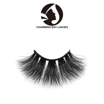 transparent band fluffy 3d mink beauty lady eyelashes cruelty free with custom eyelash box