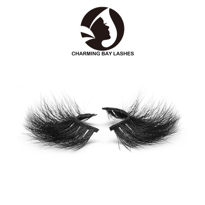 transparent band fluffy 3d mink beauty lady eyelashes cruelty free with custom eyelash box
