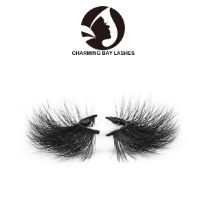 qindao 3d mink eyelashes with custom package natural private brand regular eyelashes human hair
