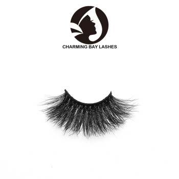 no logo 3d soft mink transparent band unique eyelashes with custom packaging