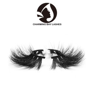 wholesale your own brand 3d mink soft band false wispy eyelashes with custom packaging box