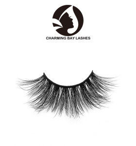 bulk 3d mink eyelashes beauty lady mink eyelashes with customize box packaging clear strip eyelashes