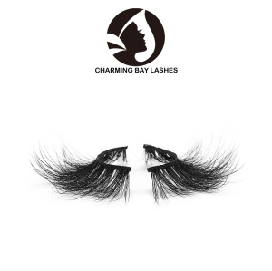 bulk 3d mink eyelashes beauty lady mink eyelashes with customize box packaging clear strip eyelashes